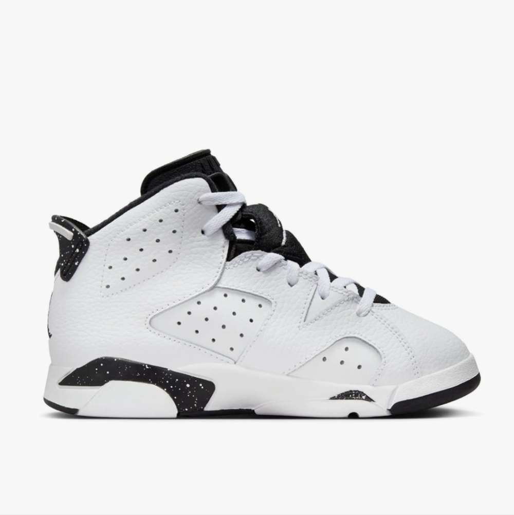 Jordan Kids White and Black Sneakers